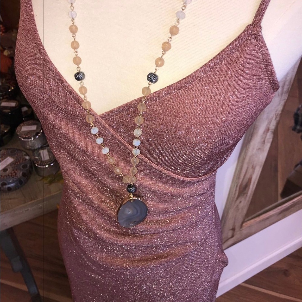 Light Pink Shimmer short dress from local boutique. Size Small.